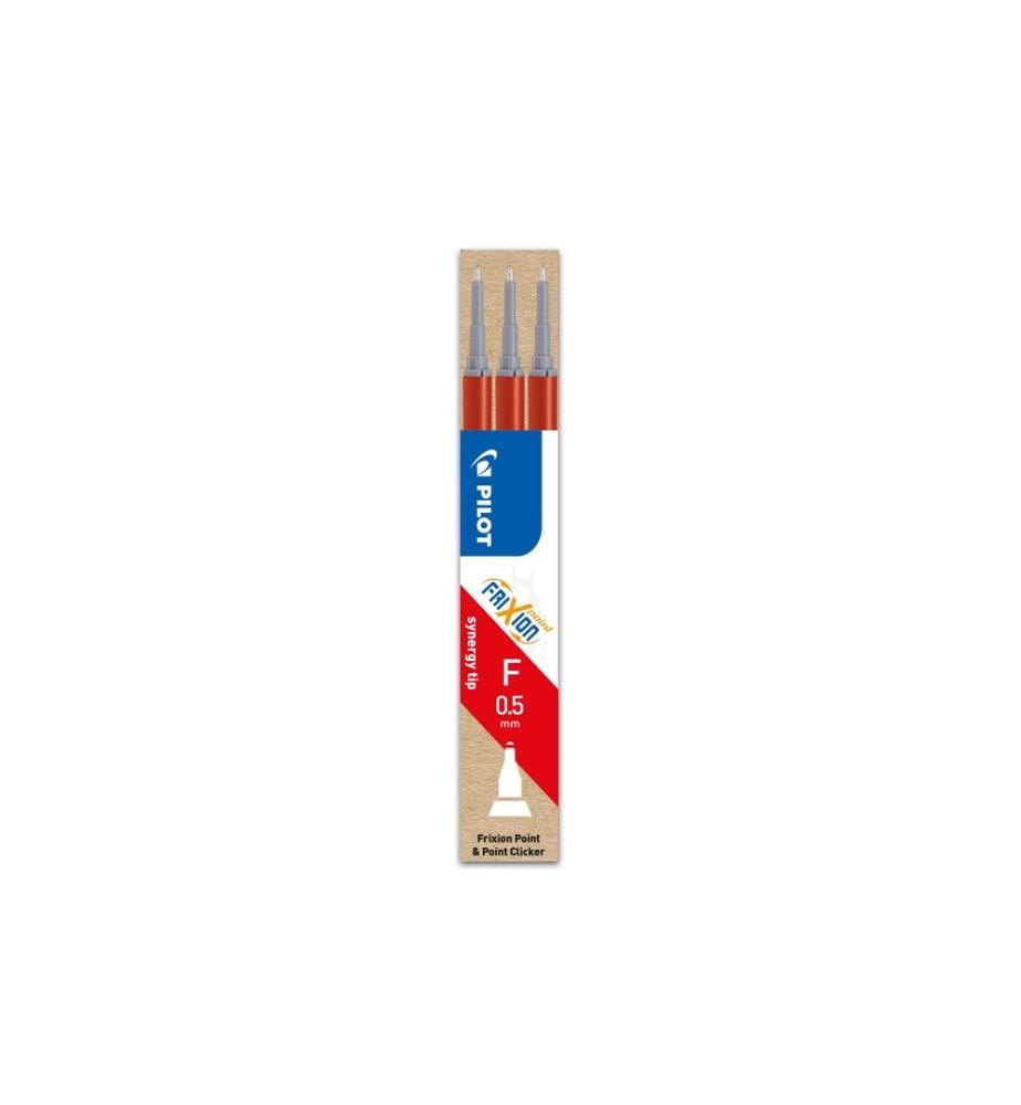 Cartouches de recharge Pilot FriXion lot de 3 0.5 mm, rouge