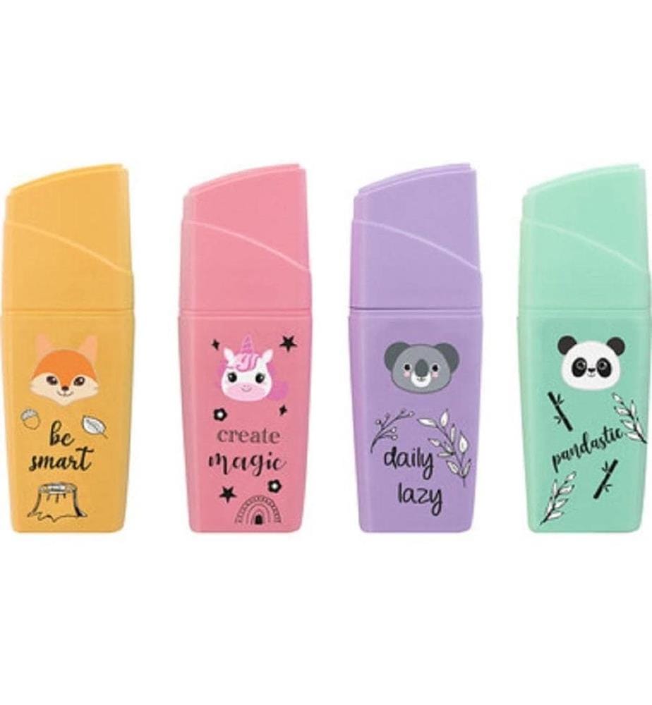 Eberhard Faber Surligneur Mini Animal 4 pièces