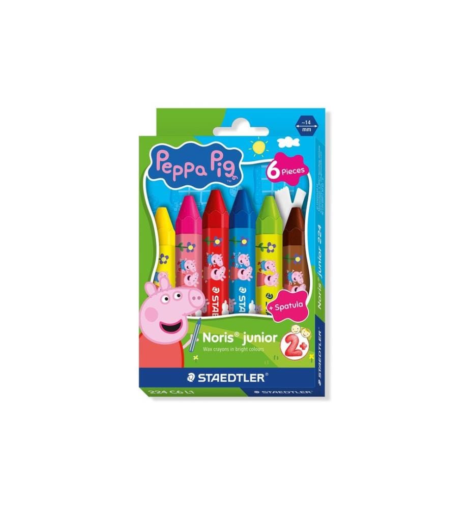 Staedtler Crayon gras de couleur Peppa Pig Carton de 6