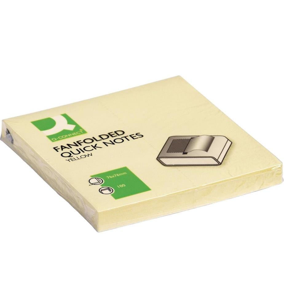 CONNECT Notes Z-Quick Notes 76 x 76 mm, Jaune