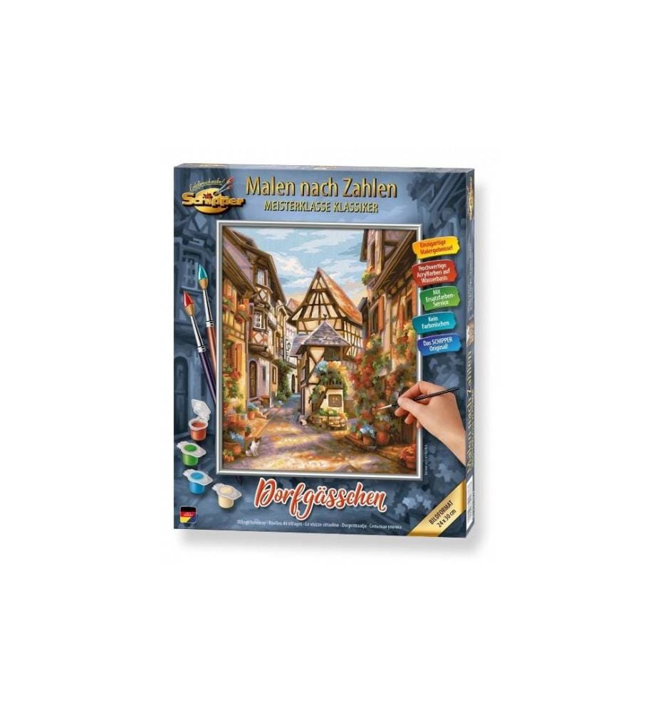 Peinture avec chiffres Ruelles de villages