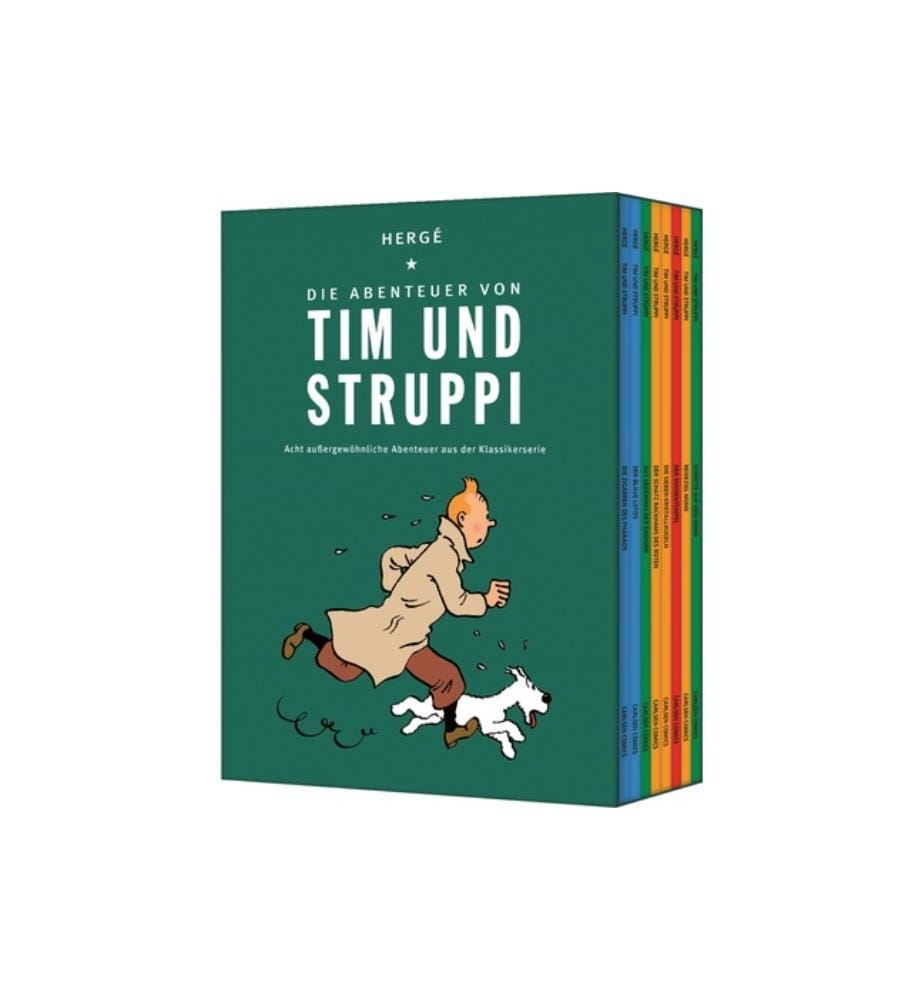 Coffret Bande dessinée  Les Aventures de Tintin x8