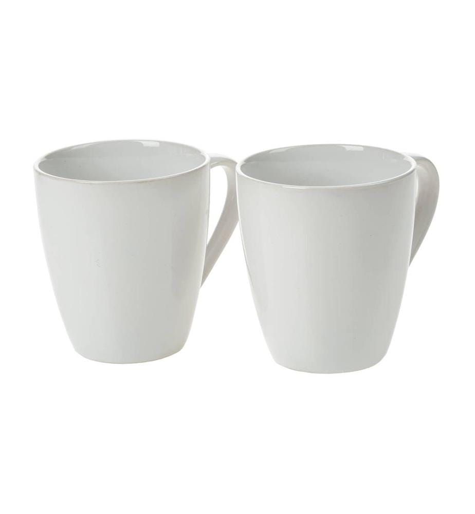 OPITEC - Tasses En Céramique, Sans Décoration, 360 ml, 2 pièces