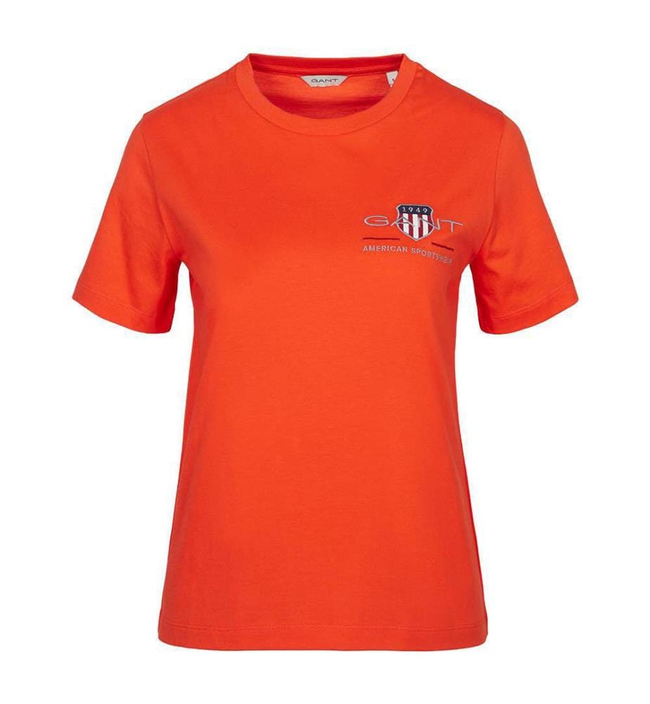 T-Shirt Regular Fit Archive Shield - Orange Rouge