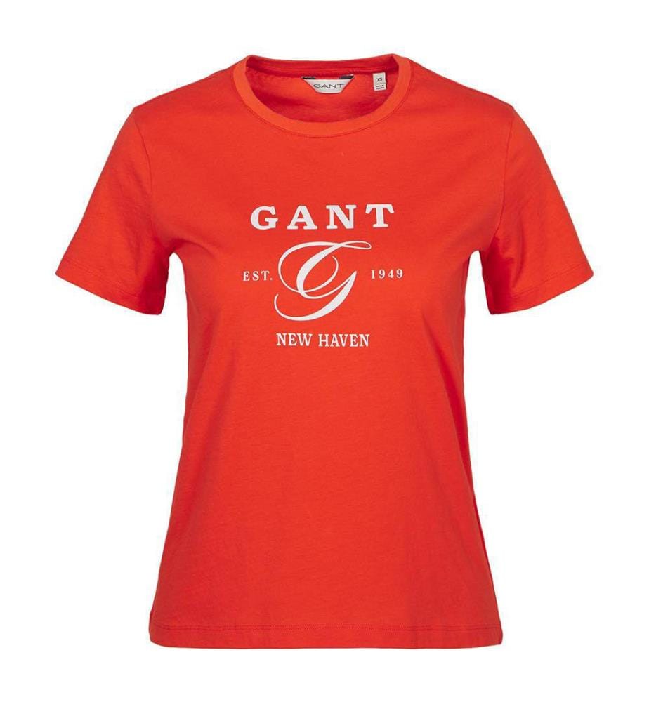 T-Shirt Regular Fit - Orange Rouge