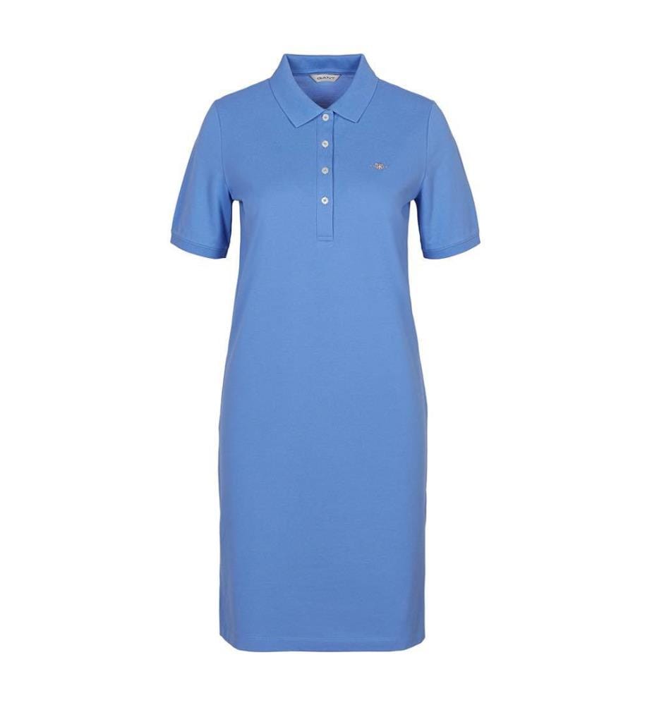 Robe-polo Piqué Shield - Bleu parfait