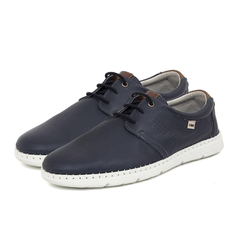 Derby en nubuck - Bleu
