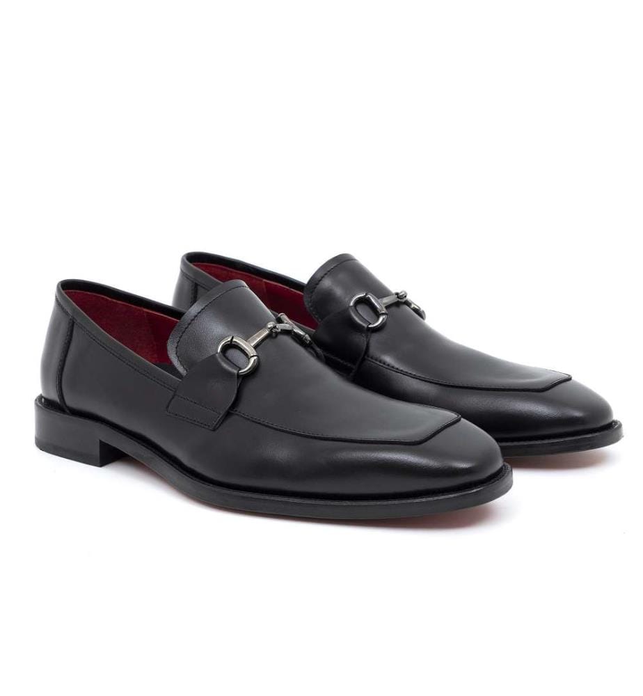 Mocassin en cuir - Noir