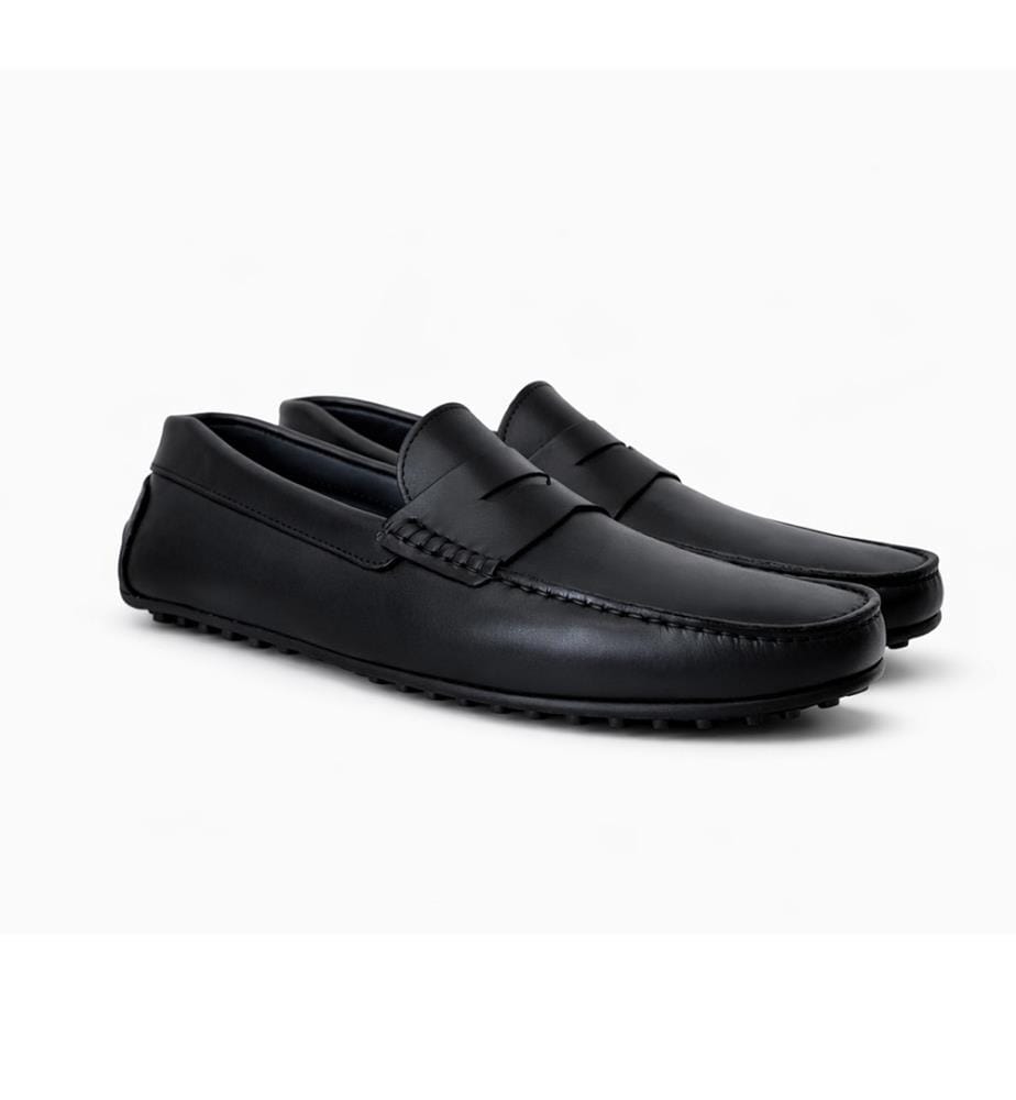 Mocassin en Cuir - Noir