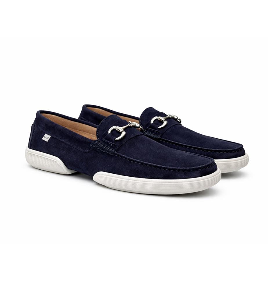 Mocassin en daim - Bleu