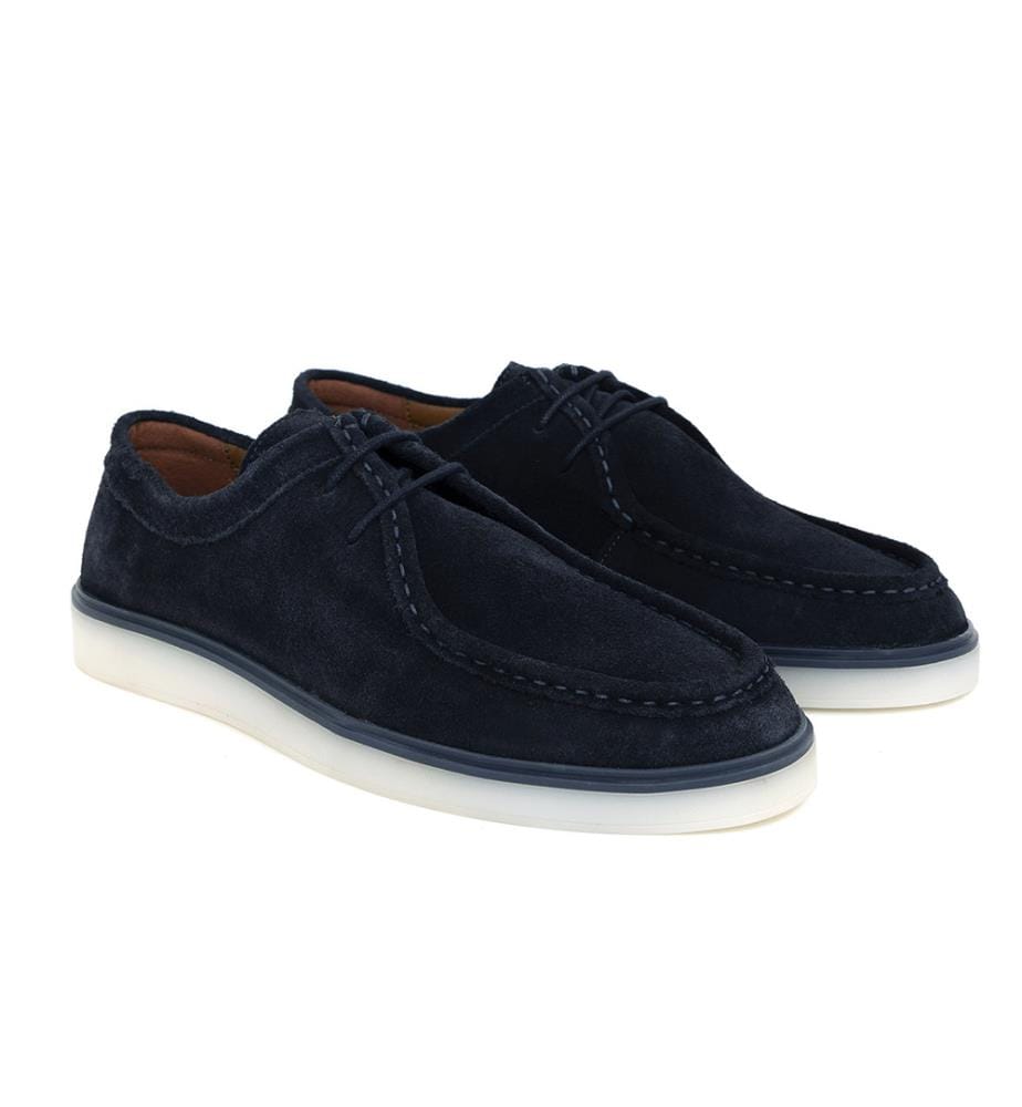 Mocassin en daim - Bleu