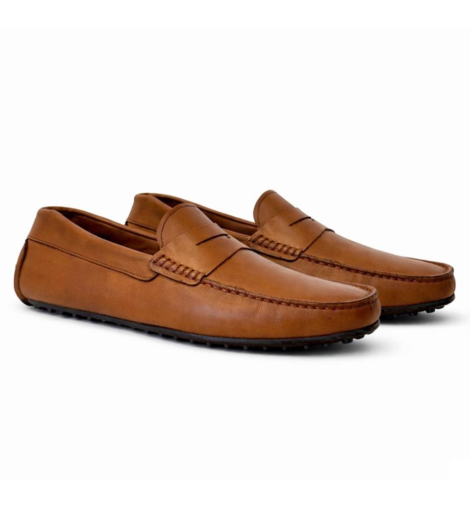 Mocassin en Cuir - Marron clair