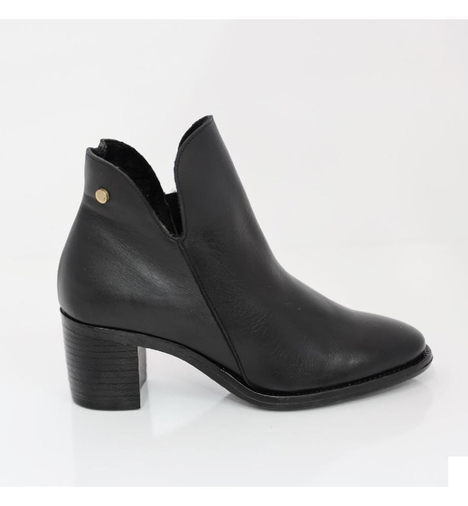 Bottes en cuir - noir