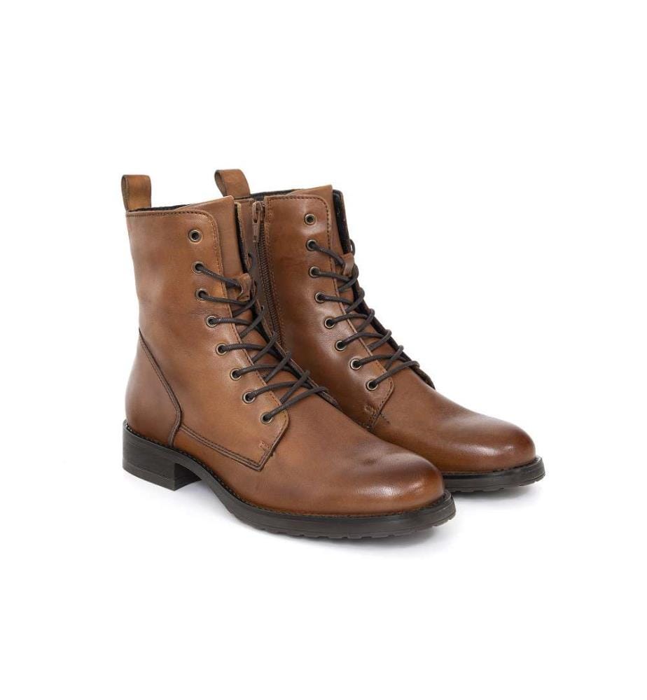 Bottes en cuir - marron clair