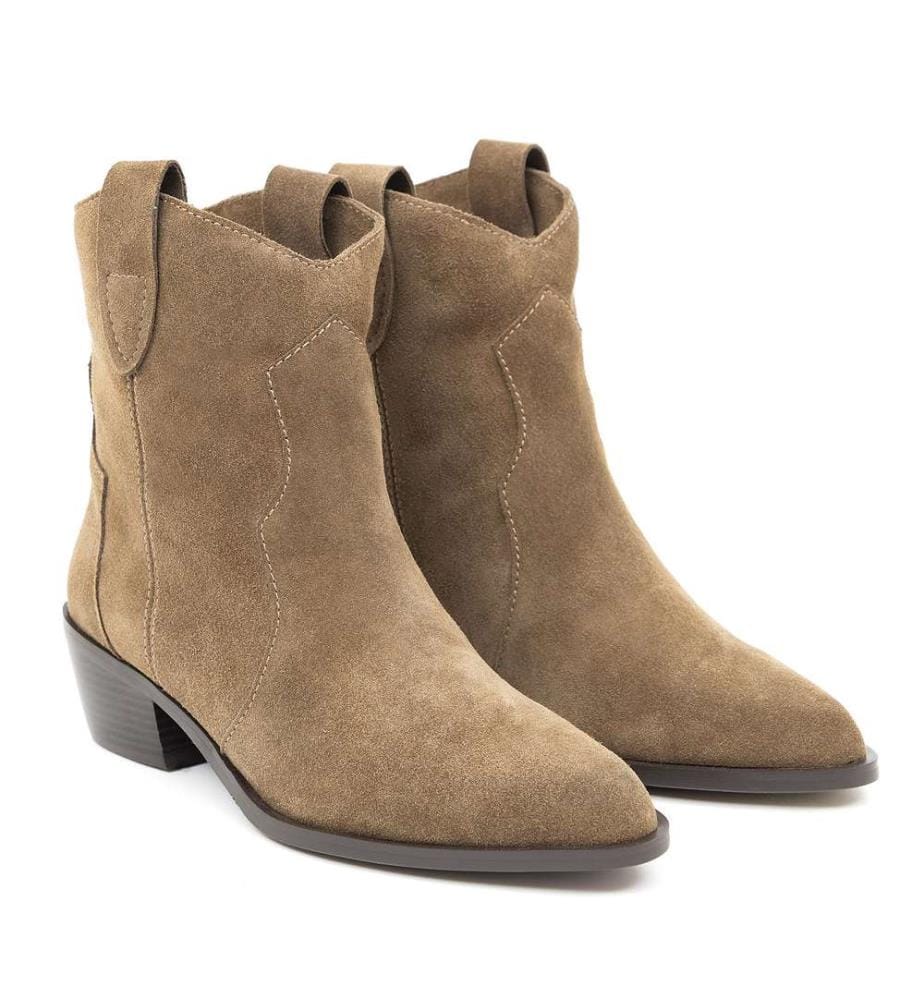 Bottes en daim - marron clair