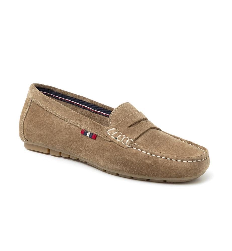 Mocassins en daim pour femme - Beige