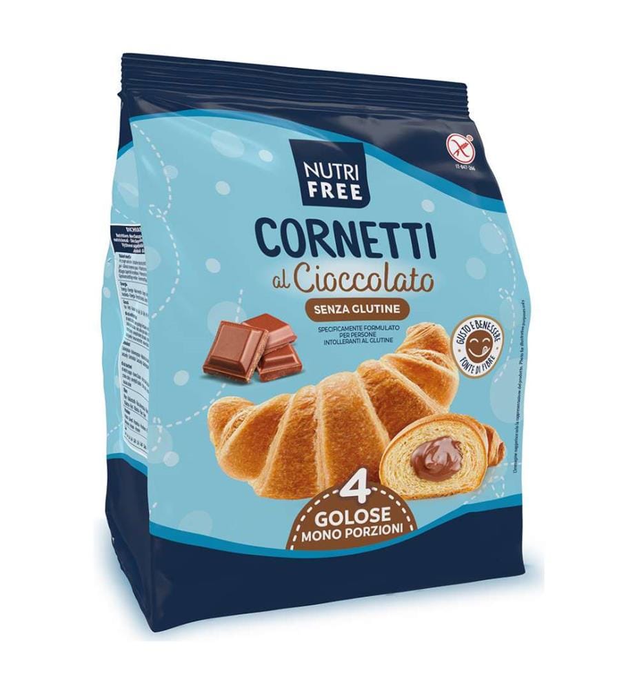 Cornetti al cioccolato Nutrifree - 4 x 60g
