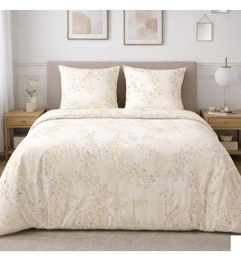 Parure Housse de Couette 3 Pièces 240x220 cm Thea - Blanc