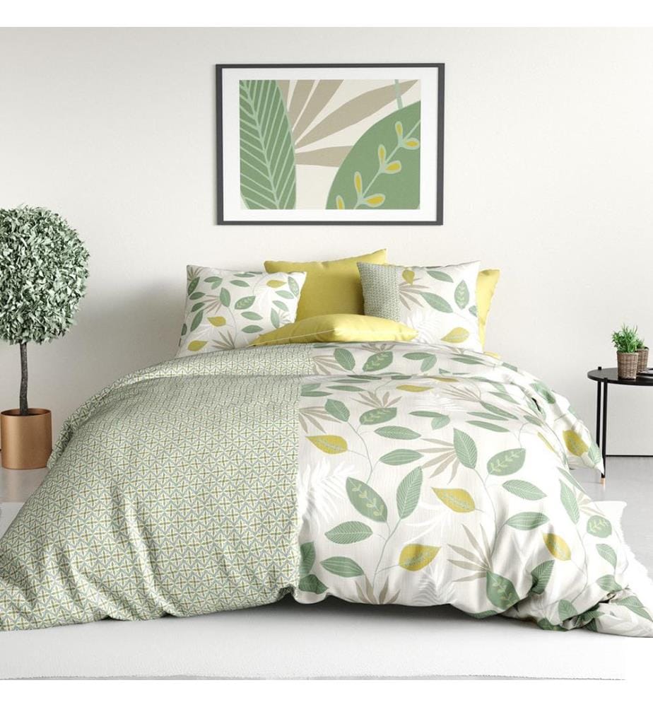 Parure de Couette 3-Pièces 220x240cm Areca - Vert