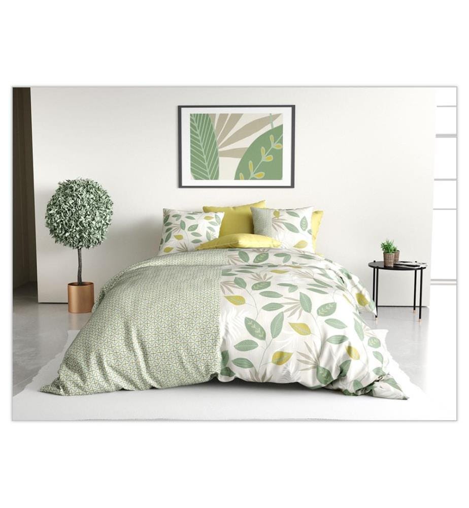 Housse de Couette 260x240 cm + 2 Taies d'Oreiller 65 x 65 cm