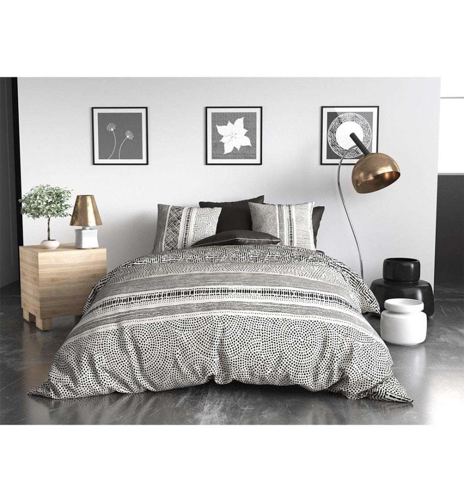 Parure Housse de Couette 3 pièces 260x240 cm - Multicolore