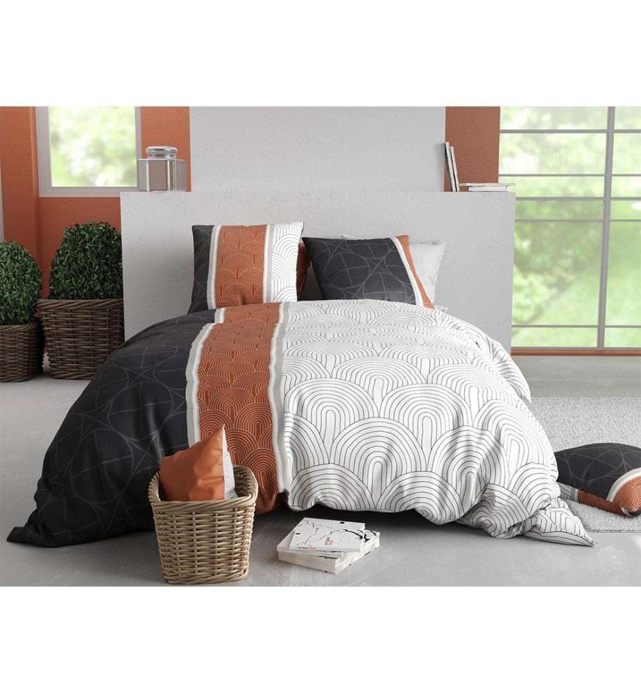 Parure Housse de Couette 3 pièces 260x240 cm - Multicolore