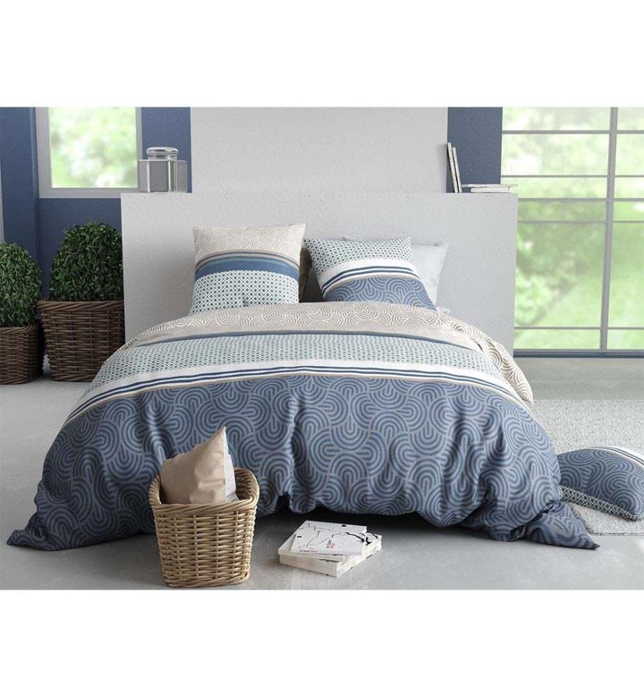 Parure Housse de Couette 3 pièces 260x240 cm - Multicolore