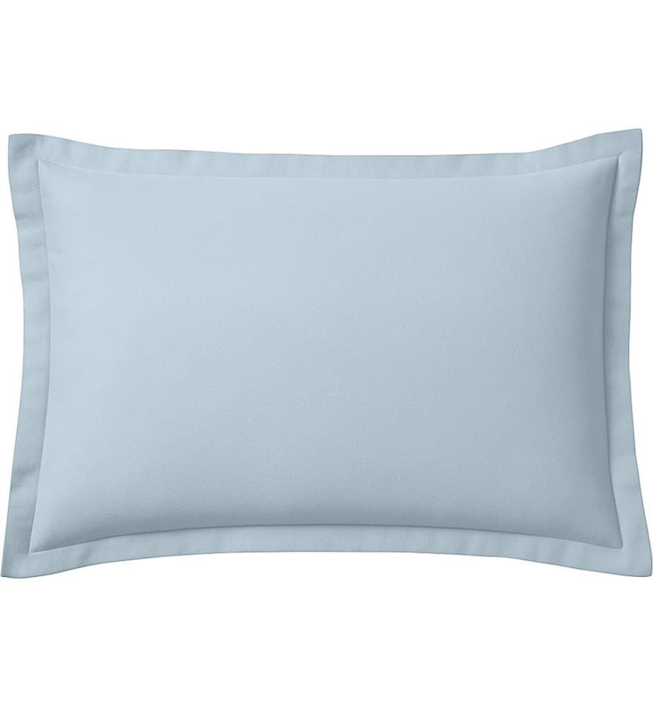 Taie dOreiller 50 x 70 cm 100 % Flanelle de Coton - Bleu