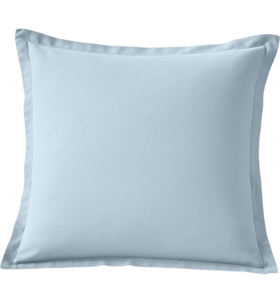 Taie dOreiller 63 x 63 cm 100 % Flanelle de Coton - Bleu