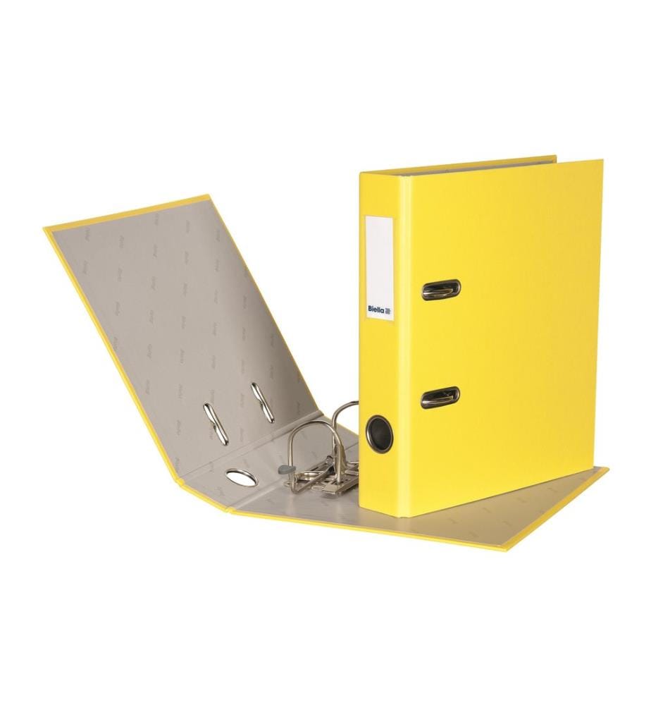 Classeur Biella Plasticolor A5 4 cm, Jaune