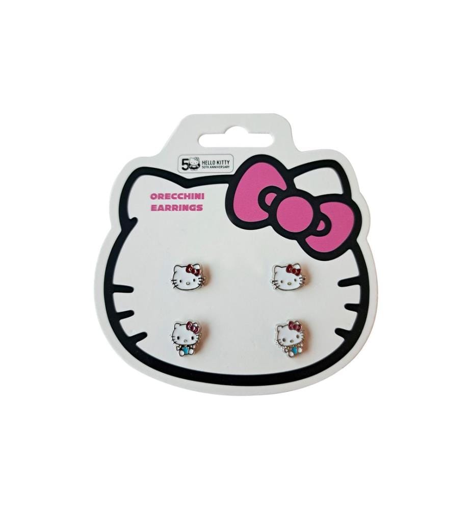 Sombo Boucles d'oreilles Hello Kitty 2 sets