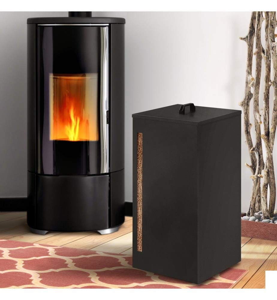 Réservoir à granules et pellets 70 L - Noir