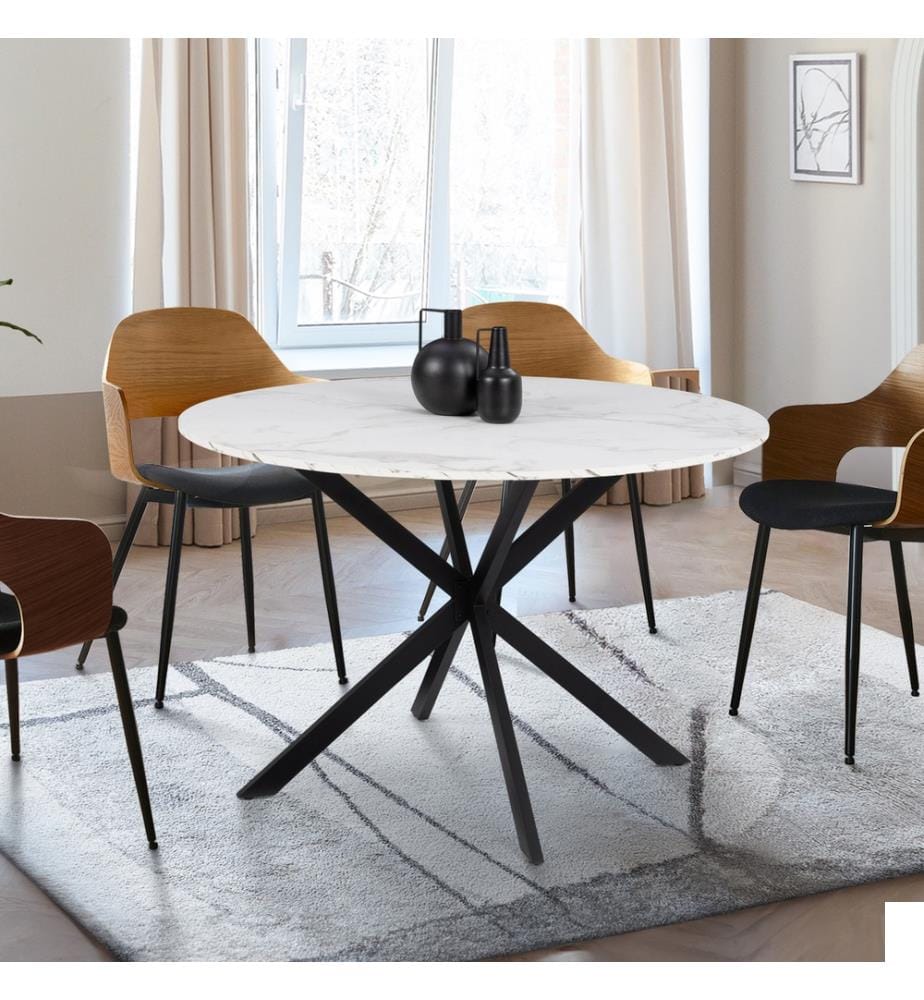 Table de repas Soline 110 cm - Noir
