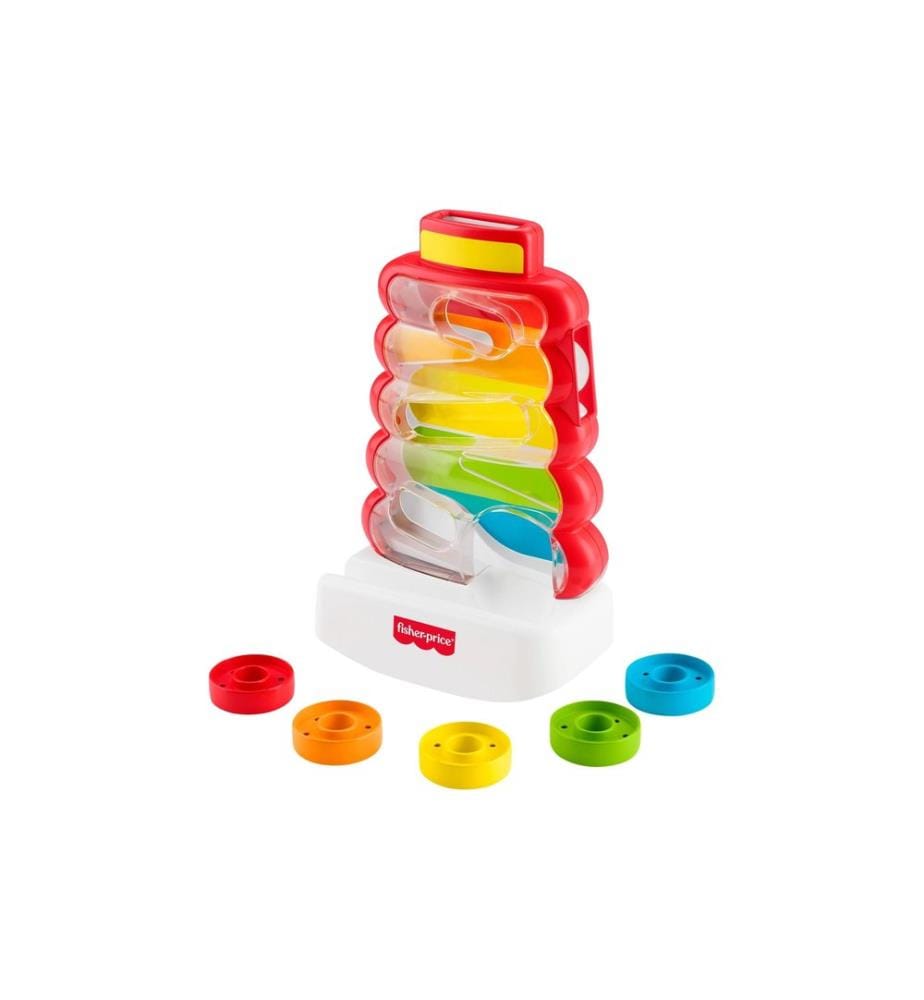 Fisher-Price Pyramide d'anneaux à empiler, Plastique