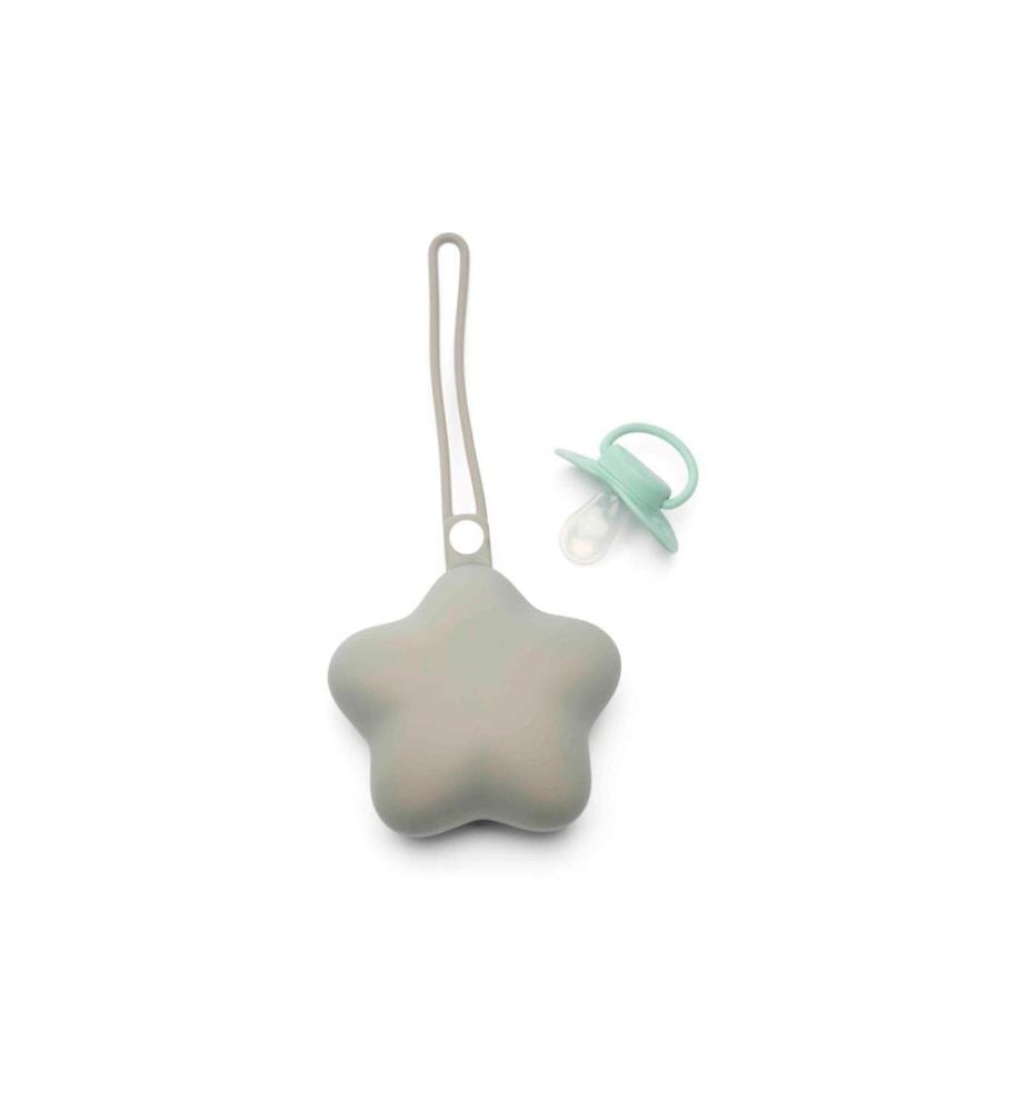 Dooky Boîte pour tétines Gris, étoile
