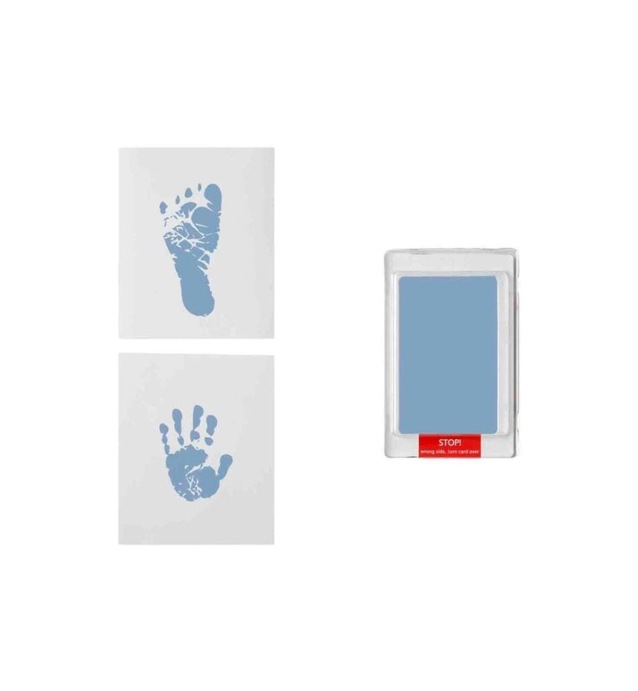 Dooky Set d'empreintes de mains et de pieds Bleu, 12 x 10 cm