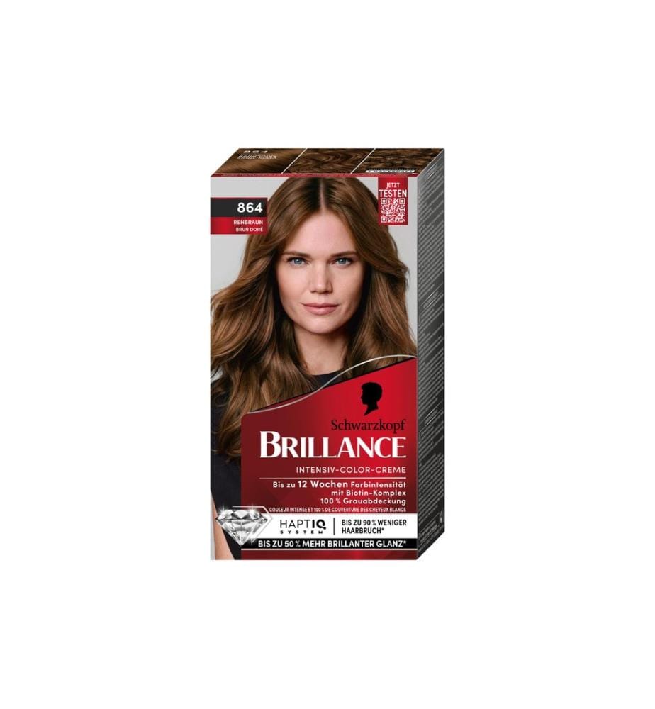 Coloration cheveux Schwarzkopf BRILLANCE Brillance 864 Brun faon