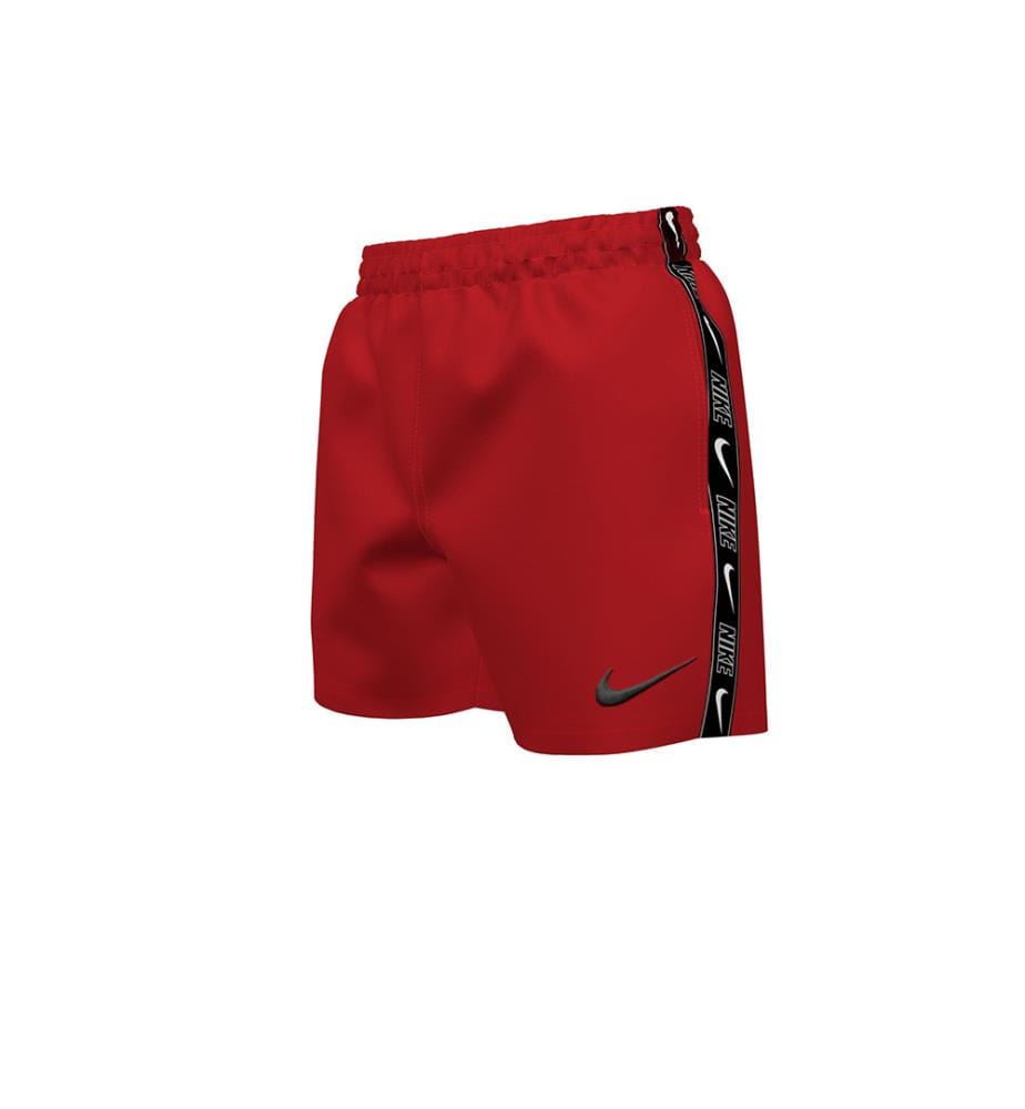 Short de Bain Volley 4" Logo Tape - University Red