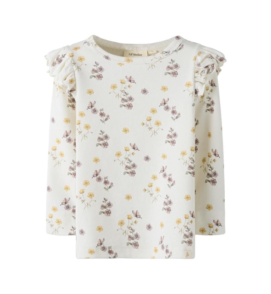 Top - Blanc coco Mélange fleuri