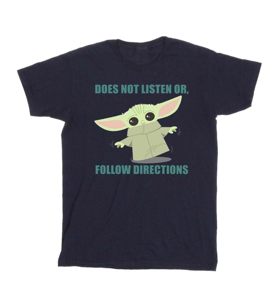 Star Wars - T-shirt THE MANDALORIAN DOES NOT LISTEN - Fille