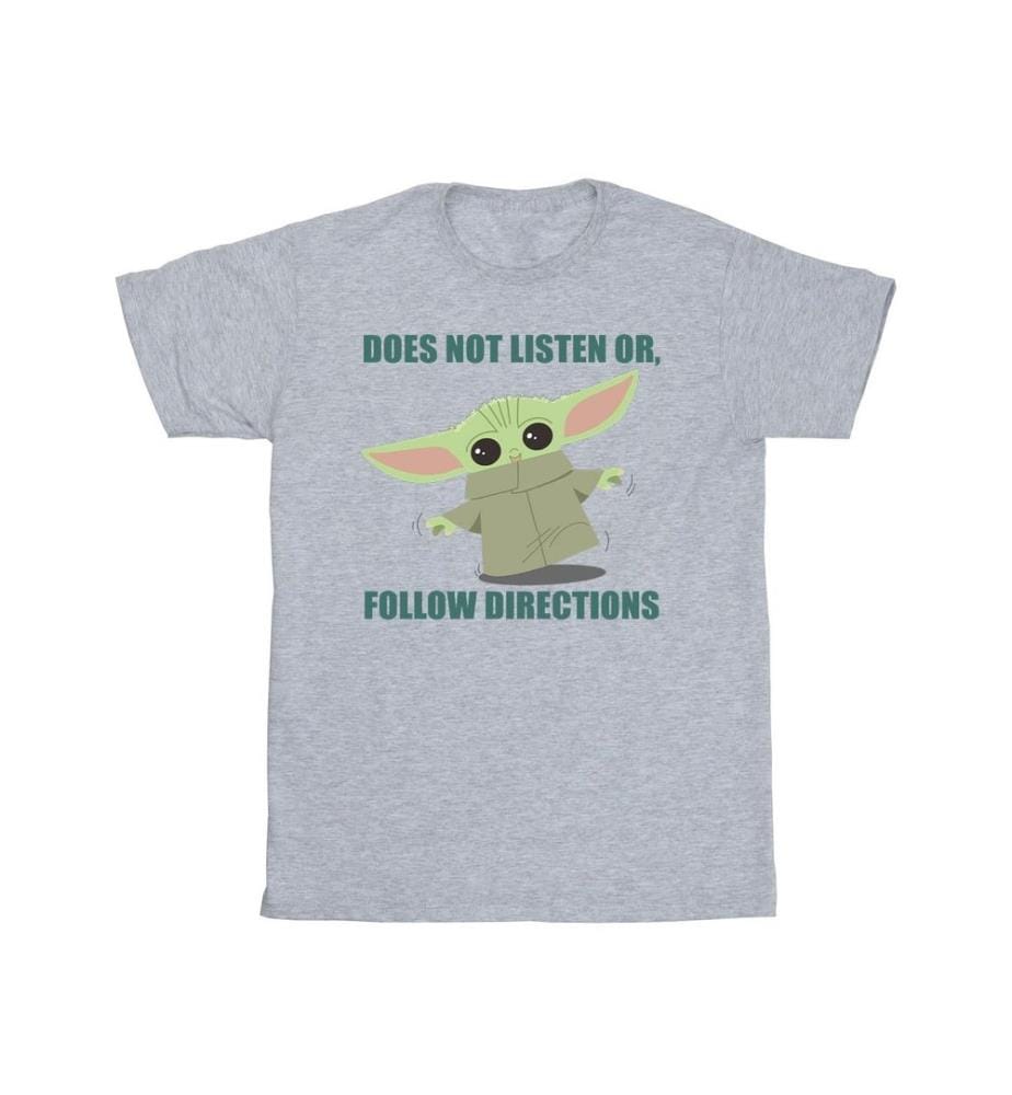 Star Wars - T-shirt THE MANDALORIAN DOES NOT LISTEN - Fille