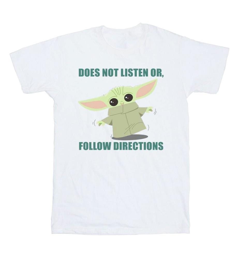 Star Wars - T-shirt THE MANDALORIAN DOES NOT LISTEN - Fille