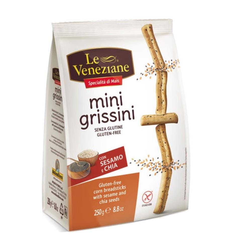 Mini-baguettes de pain au sésame Le Veneziane - 3 x 250 g