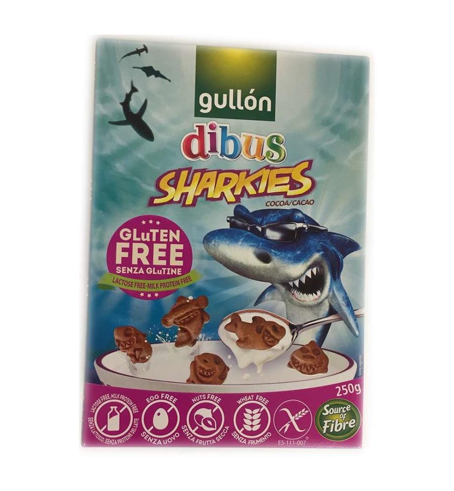 Gullon Dibus Sharkies sans gluten - 3 x 250 g