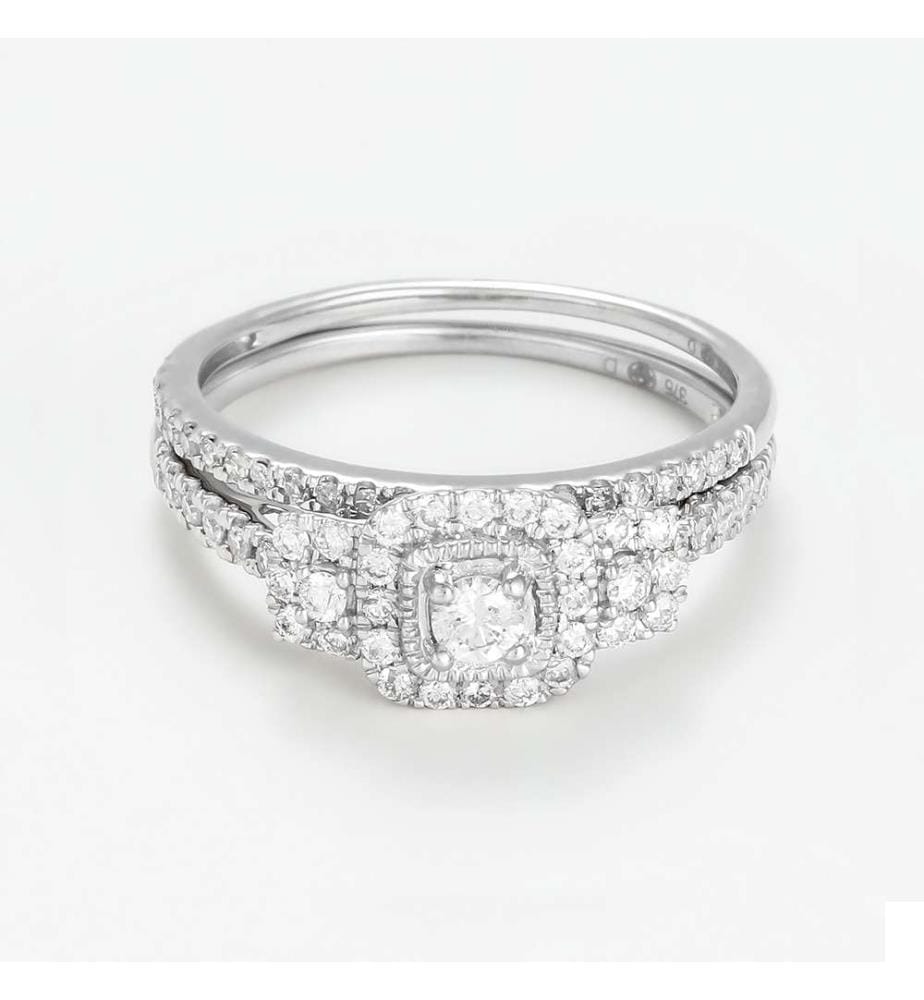 Bague Malika - Or Blanc 375/1000