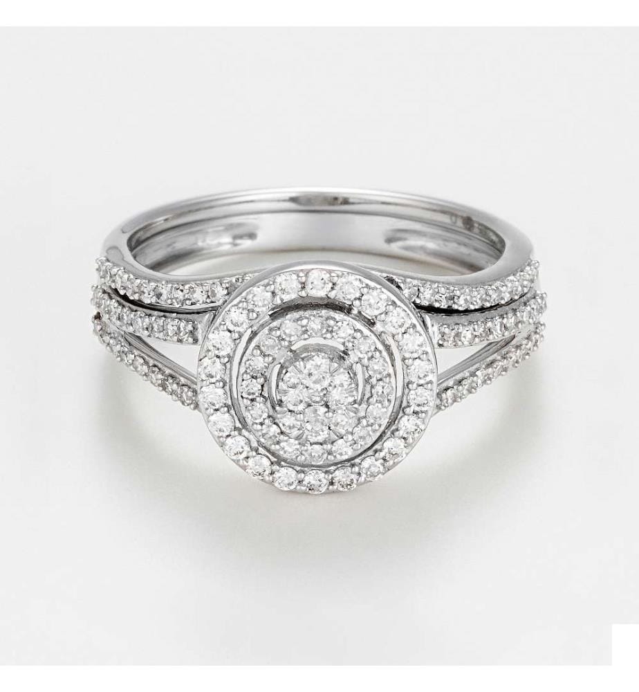 Bague Duo - Or Blanc