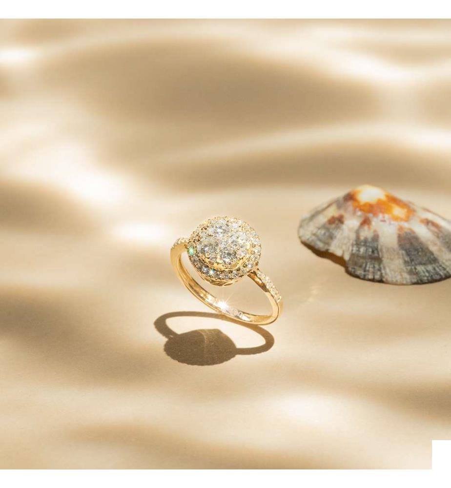 Bague Pompadour - Or Jaune 375/1000