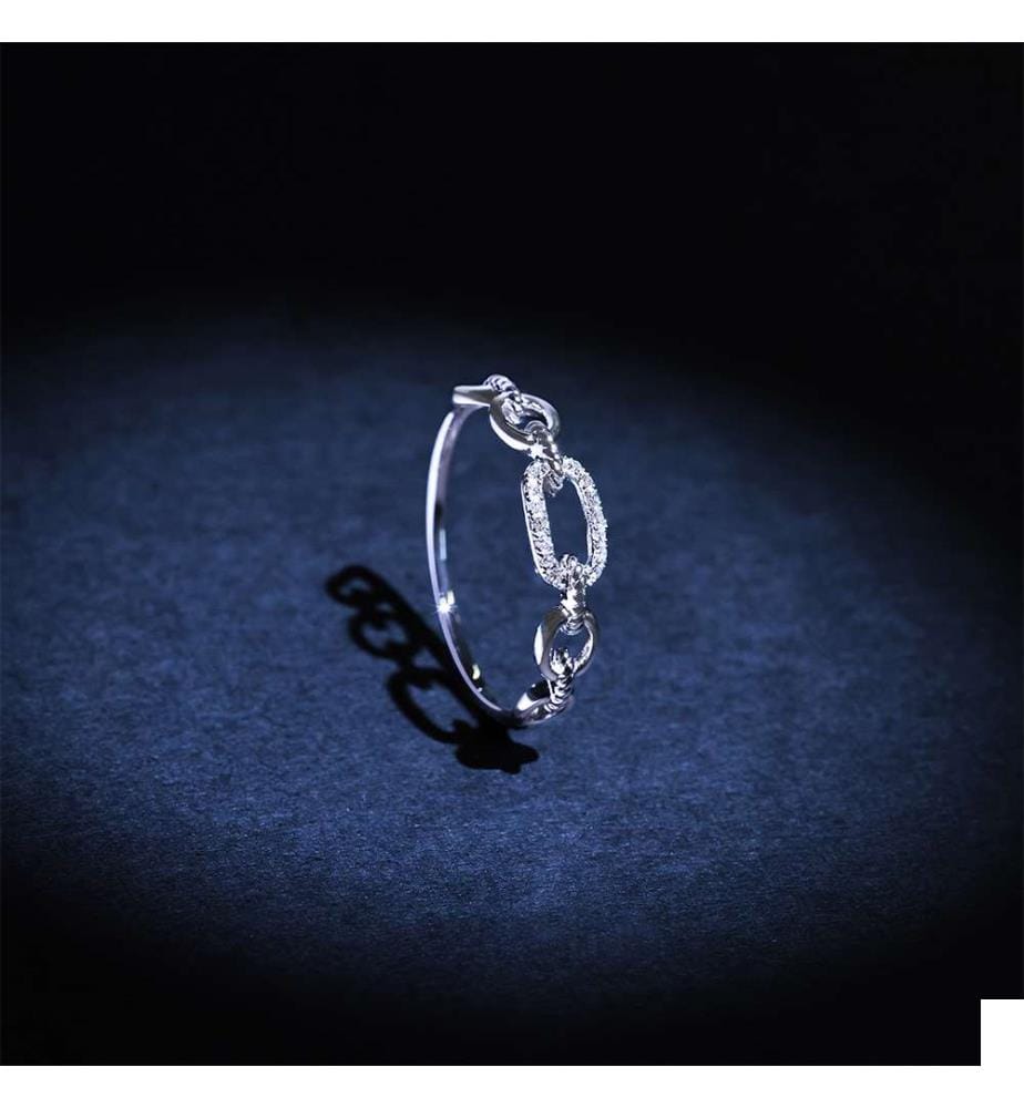 Bague "Hana" - Or Blanc