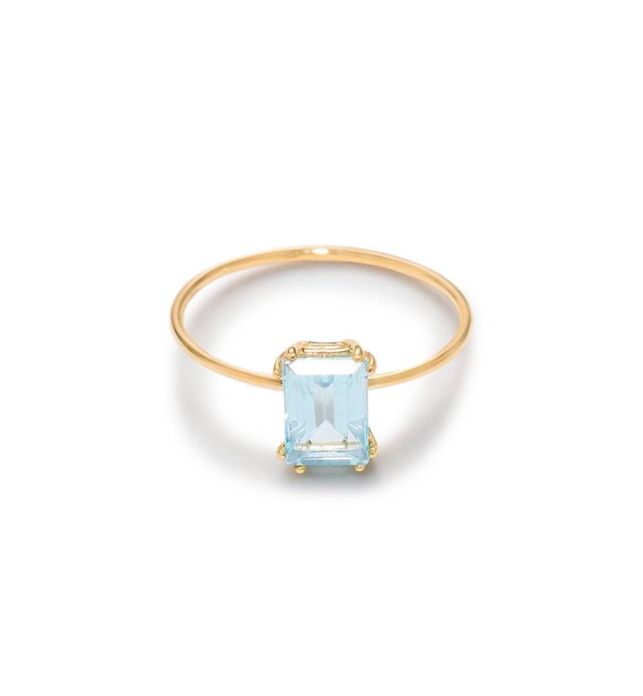 Bague Alicia - Or Jaune 375/1000 et Topaze