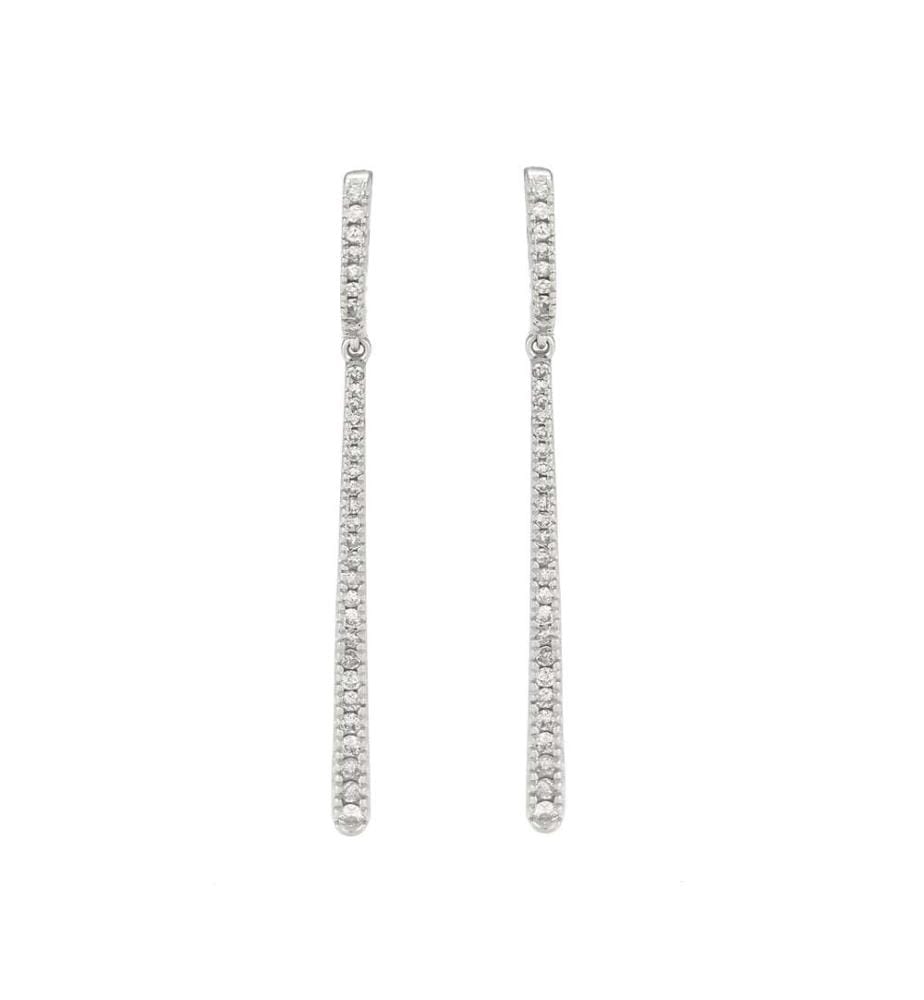 Boucles d'oreilles "Fancy" - Or Blanc 375/1000